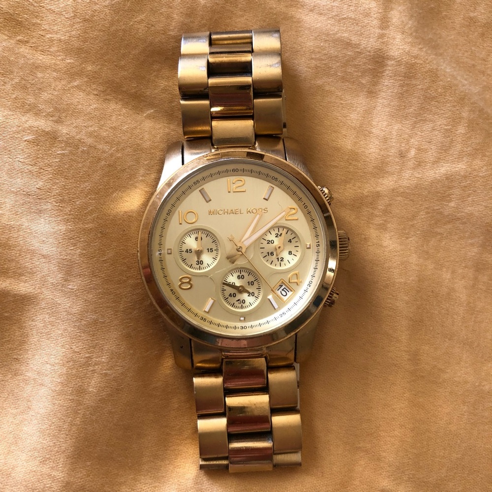 Michael Kors gold watch oversized